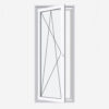 1 flüglige Balkontür Terrassentür Weiß mit flacher Schwelle Dreh-Kipp, Fenstermaxx24