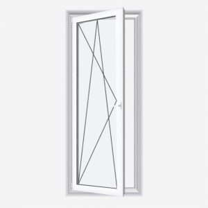 1 flüglige Balkontür Terrassentür Weiß mit flacher Schwelle Dreh-Kipp, Fenstermaxx24