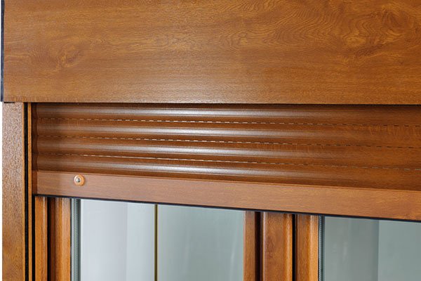 Fenstermaxx24 – Aufsatz Rollladen Holzdekor Golden Oak Drutex