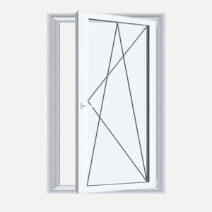 Fenster Milchglas - 1 flg. Dreh Kipp Kunststofffenster Ornament Milchglas, Fenstermaxx24