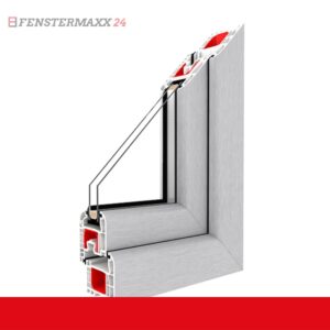 Fenstermaxx24 – MustereckeAluminium gebuerstet Renolit 1298 702 1 18