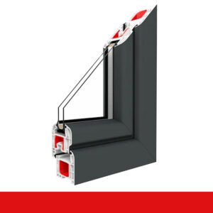 Fenstermaxx24 – Musterecke Schiefergrau Glatt