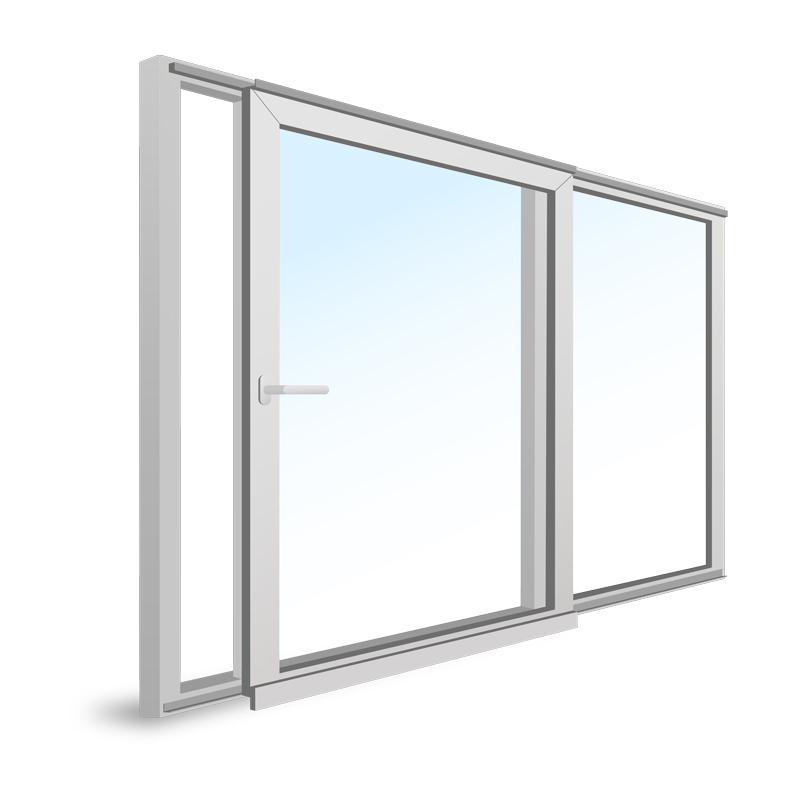 Fenstermaxx24 Österreich, Online Fenster Konfigurator, Parallel-Schiebe-Tuer, weißer Hintergrund