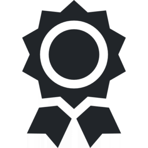 Fenstermaxx24 Österreich, Online Fenster Konfigurator, Auszeichnung-Icon, schwarz