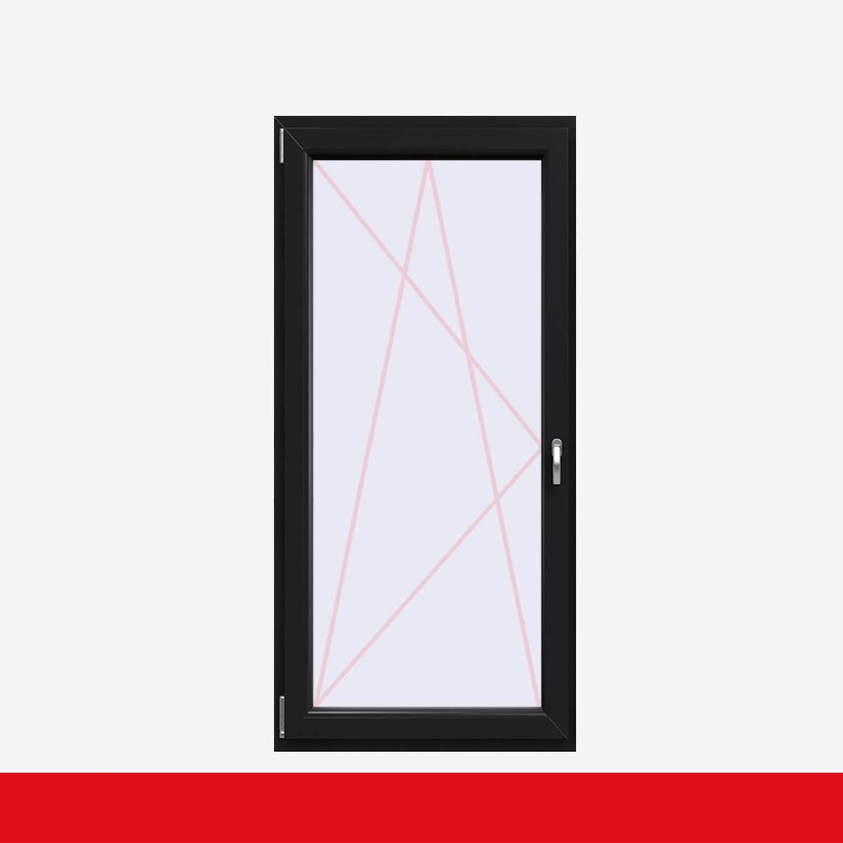 Fenstermaxx24 – balkon 1f dkl griff farbig anthrazitgrau glatt