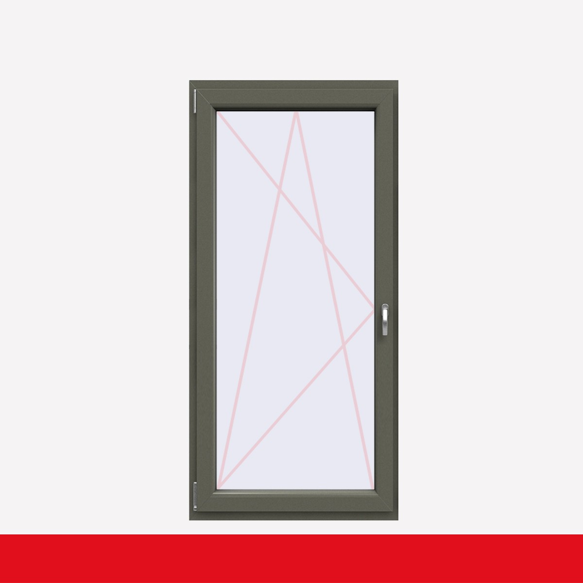 Fenstermaxx24 – balkon 1f dkl griff farbig basaltgrau glatt