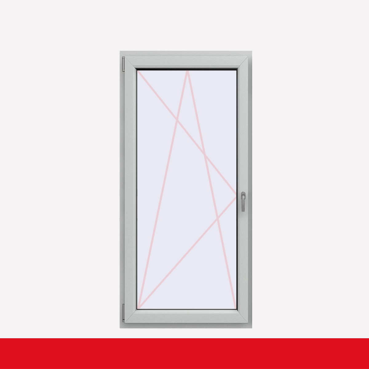 Fenstermaxx24 – balkon 1f dkl griff farbig lichtgrau