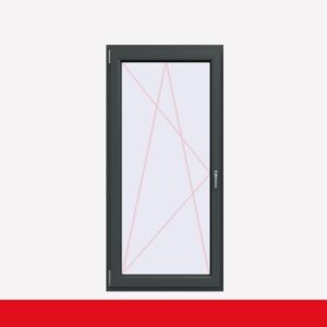 Fenstermaxx24 – balkon 1f dkl griff farbig schiefergrau glatt