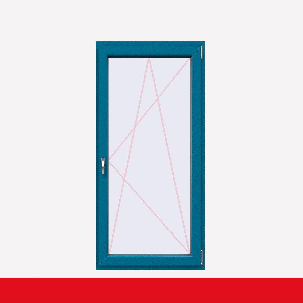 Fenstermaxx24 – balkon 1f dkr griff farbig brillantblau