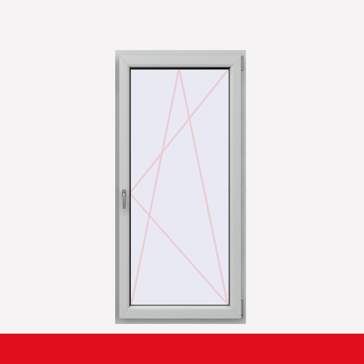 Fenstermaxx24 – balkon 1f dkr griff farbig lichtgrau