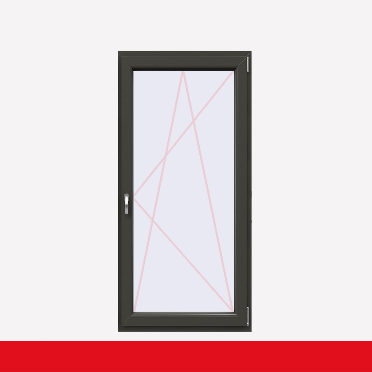 Fenstermaxx24 – balkon 1f dkr griff farbig quarzgrau glatt