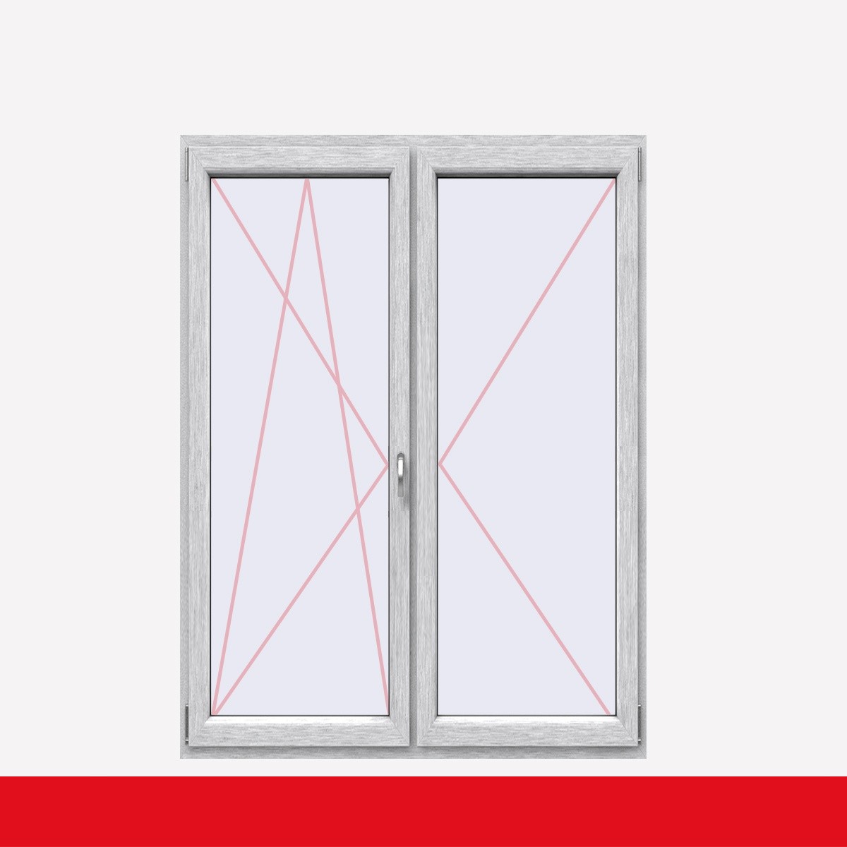 Fenstermaxx24 – balkon 2f dkl dr aluminium gebuerstet