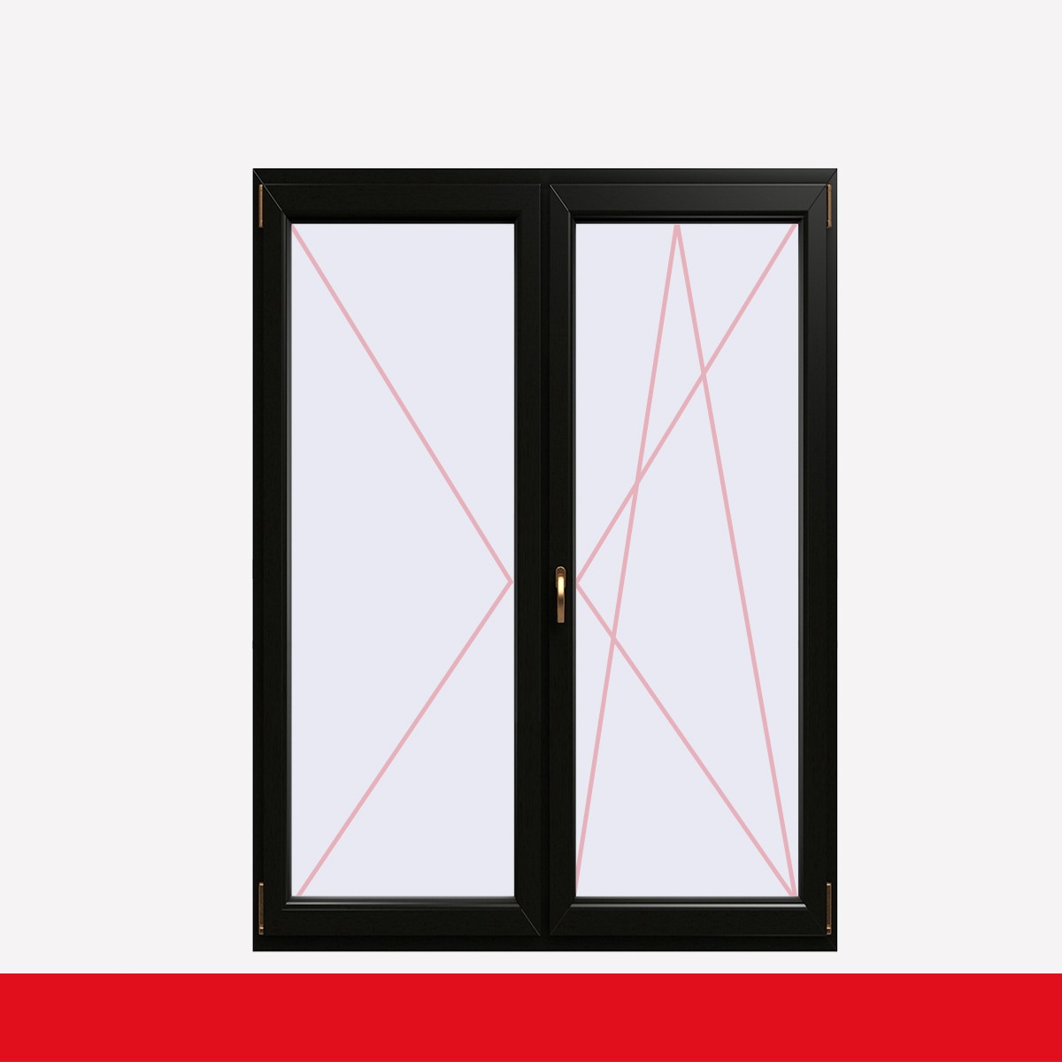 Fenstermaxx24 – balkon 2f dl dkr schwarzbraun