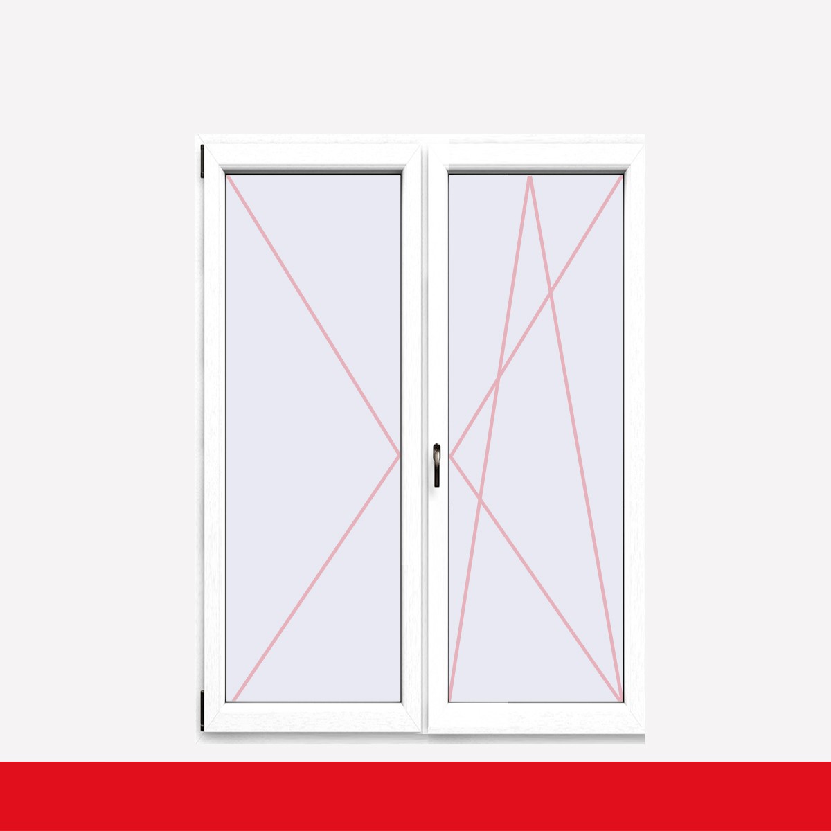 Fenstermaxx24 – balkon 2f dl dkr weiss fx