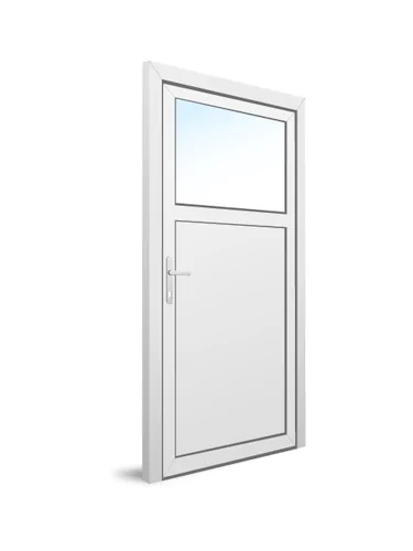 Fenstermaxx24 Österreich, Online Fenster Konfigurator, Nebentür aus PVC, weißer Hintergrund