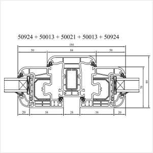 Fenstermaxx24 – Iglo 5 Classic Pfosten mit Fluegel