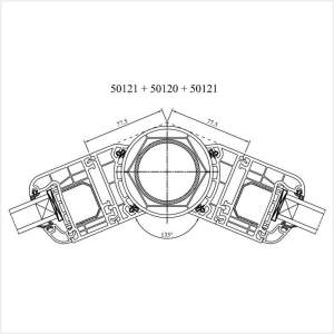 Fenstermaxx24 – Iglo 5 Eckkopplung Variabel 135°