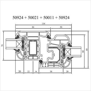 Fenstermaxx24 – Iglo 5 Fluegel mit Festverglasung