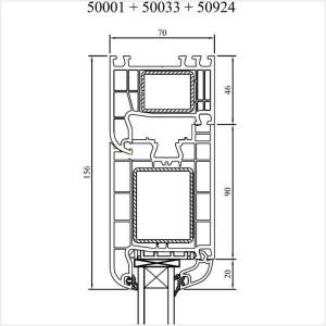 Fenstermaxx24 – Iglo 5 Haustuer mit Stulp nach aussen