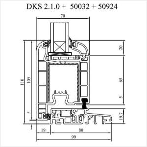 Fenstermaxx24 – Iglo 5 PP Balkontuer mit Schwelle nach aussen oeffnend