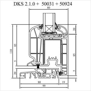 Fenstermaxx24 – Iglo 5 PP Balkontuer mit Schwelle nach innen oeffnend