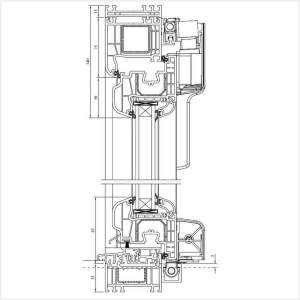 Fenstermaxx24 – Iglo 5 Parallel Schiebe Kipp Tuer mit flacher Schwelle