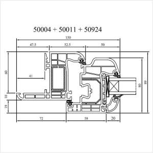 Fenstermaxx24 – Iglo 5 Renovationsrahmen 41 mm mit Fluegel