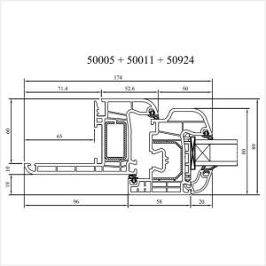 Fenstermaxx24 – Iglo 5 Renovationsrahmen 65 mm mit Fluegel
