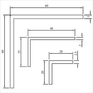 Fenstermaxx24 – Winkelprofil aus Kunststoff Auswahl