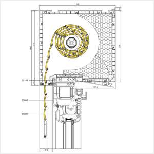 Fenstermaxx24 – Aufsatzrollladen 215 mm mit Iglo 5 PSK Tuer