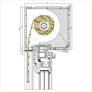 Fenstermaxx24 – Aufsatzrollladen 215 mm mit Iglo Energy PSK Tuer