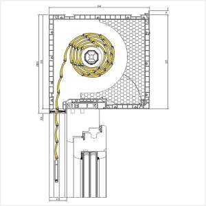 Fenstermaxx24 – Aufsatzrollladen 225 mm mit Holzfensterprofil Softline 78