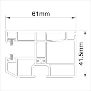 Fenstermaxx24 – Aufsatzrollladen Fuehrungsschiene 61 mm