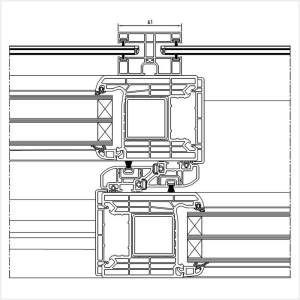 Fenstermaxx24 – Beidseitige Fuehrungsschiene am Iglo HS Profil