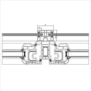 Fenstermaxx24 – Beidseitige Fuehrungsschiene fuer Aufsatzrollladen am Iglo 5 Profil 1
