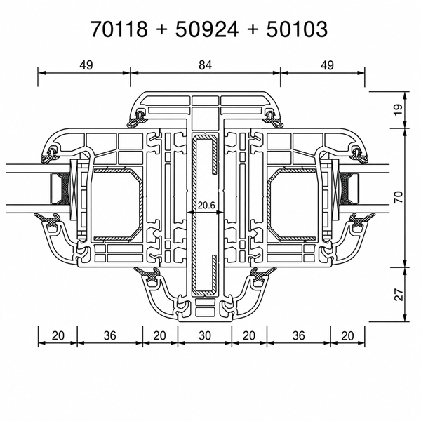 Dehnungskopplungsset-70118+50924+50103
