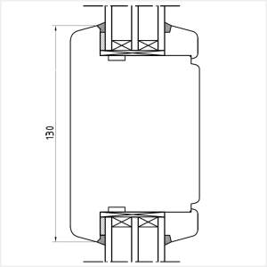 Fenstermaxx24 – Drutex Softline 78 Glasteilende Kaempfer Sprosse 130 mm Softline 78 Kaempfer Sprosse 130mm