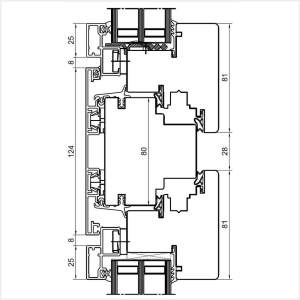 Fenstermaxx24 – Duoline 68 Fenster mit Oberlicht Dreh Kipp