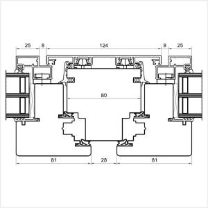 Fenstermaxx24 – Duoline 78 Pfosten mit Fluegel