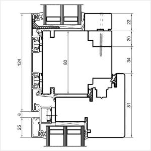 Fenstermaxx24 – Duoline 88 Fenster mit Oberlicht Fest