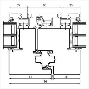 Fenstermaxx24 – Duoline 88 Fenster mit Stulp