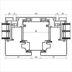 Fenstermaxx24 – Duoline 88 Pfosten mit Fluegel