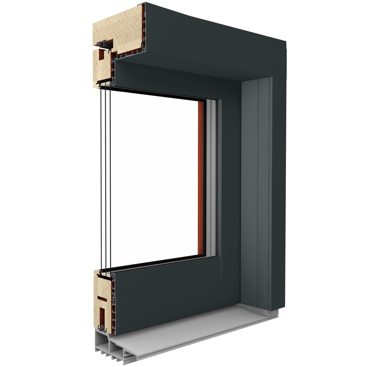 Fenstermaxx24 – Duoline Hs Anthracite grey RAL 7016