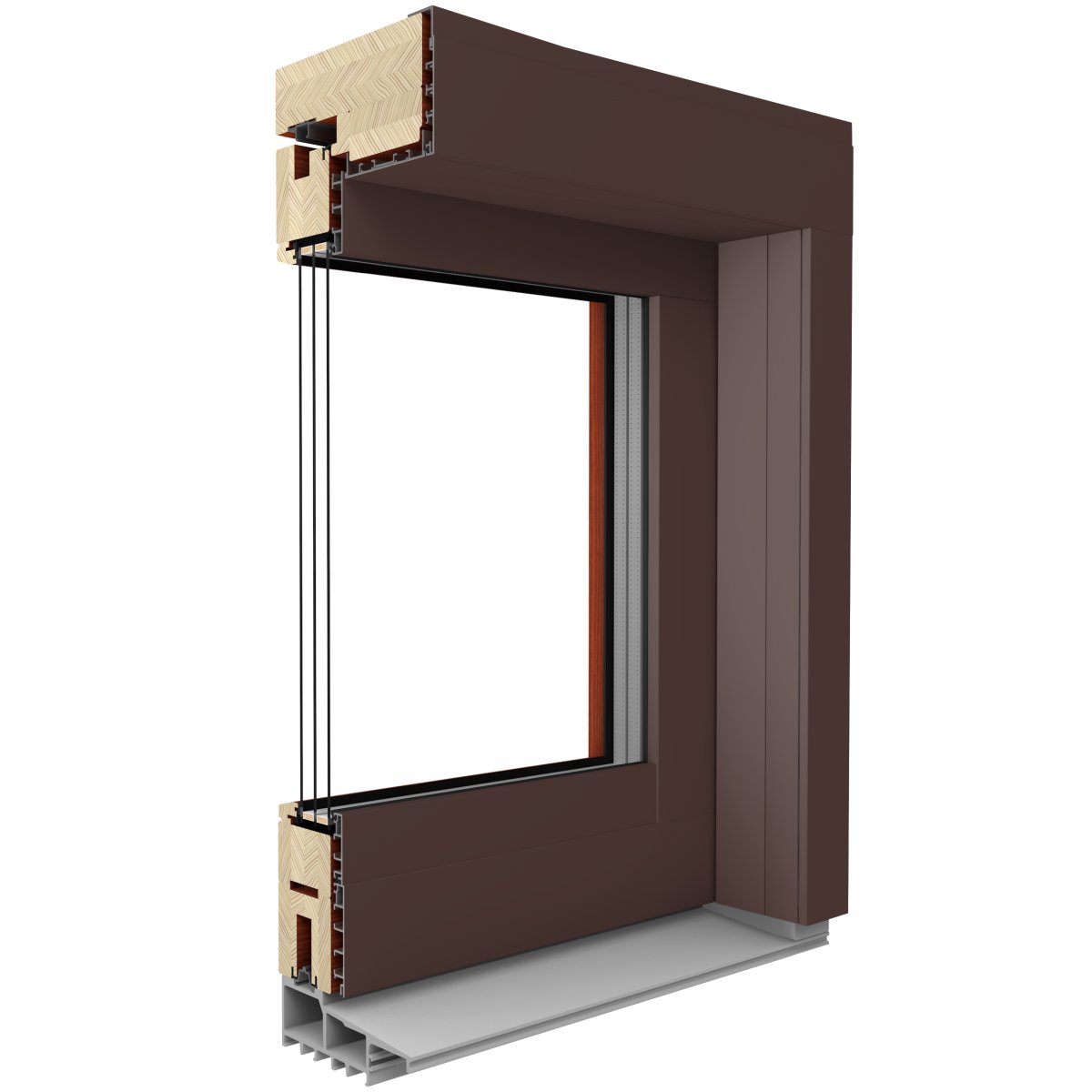 Fenstermaxx24 – Duoline Hs Chocolate brown RAL 8017