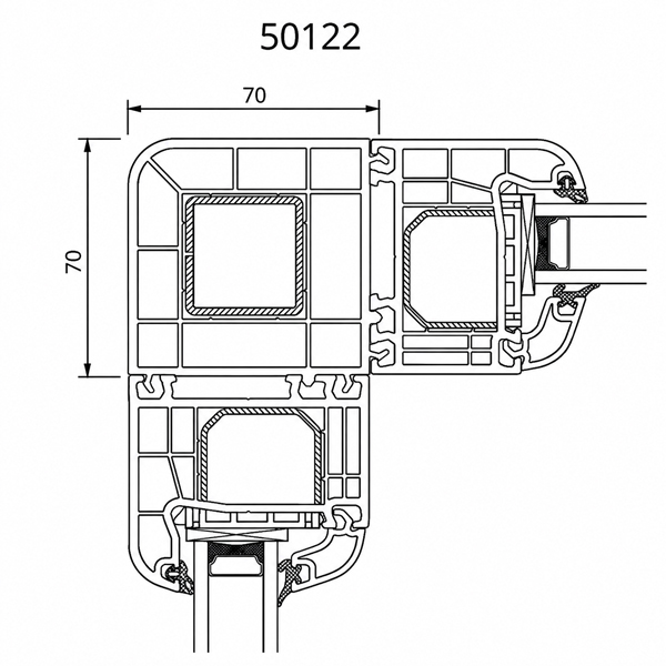 DRUTEX Iglo 5 Eckkopplung 90 Grad (50122) – Bild 2