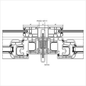 Fenstermaxx24 – Einseitige Fuehrungsschienen mit statischer Kopplung 50111
