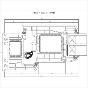 Fenstermaxx24 – Iglo Energy Haustuer Rahmen nach aussen