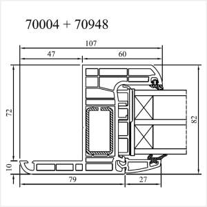 Fenstermaxx24 – Iglo Energy Renovationsrahmen 47 mm Festelement
