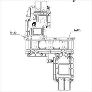 Fenstermaxx24 – Iglo HS Tuer Kopplung mit Dreh Kipp Fenster