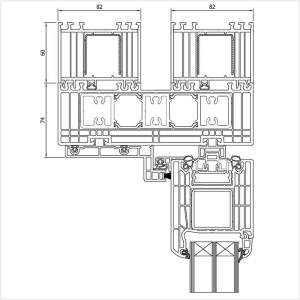Fenstermaxx24 – Iglo HS Tuer Rahmenverbreiterung 60 mm oben